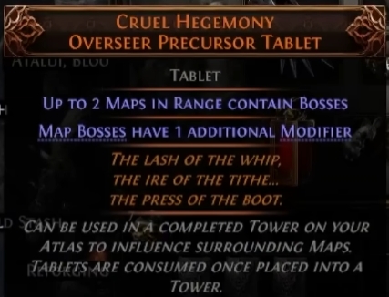 cruel hegemony overseer presursor tablet